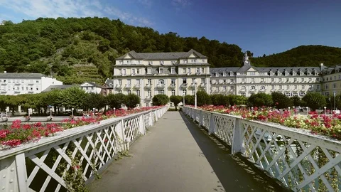 Bad Ems is a healing spa with the Roman source 스톡 동영상 75245581