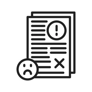 Bad Feedback Icon Image. Stock Illustration