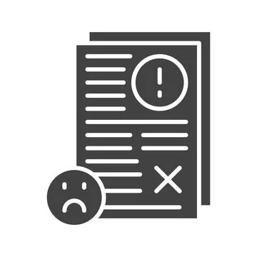 Bad Feedback Icon Image. Stock Illustration