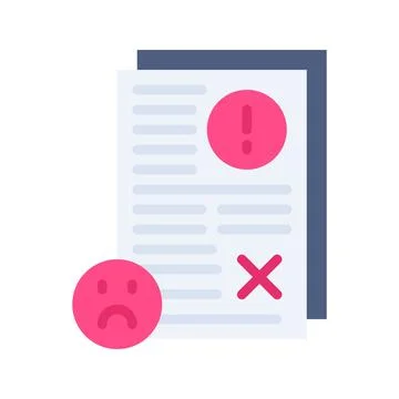 Bad Feedback Icon Image. Stock Illustration