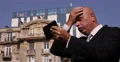 Bad Financial News Disappointed Businessman Using Tablet Internet Connection 4k or 4k+ Resolution