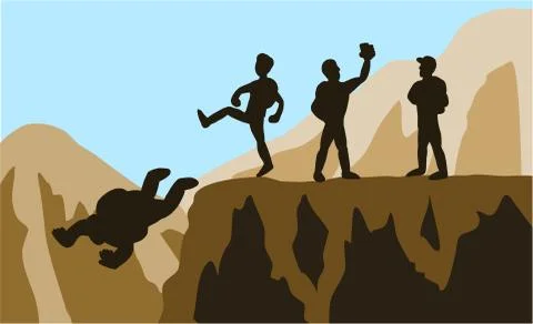 Bad friend Stock Illustration