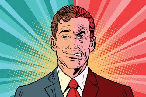 Bad good man Stock Illustration