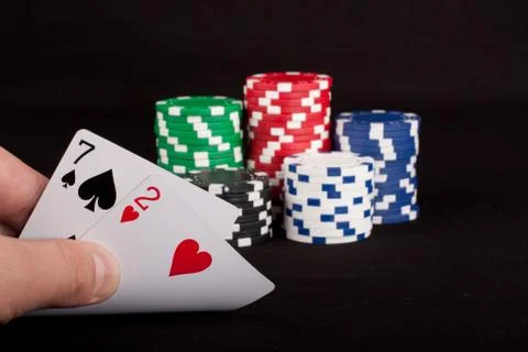 Bad Hand in Poker Stock Photos
