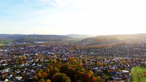 Bad hersfeld germany cityscape 4k 25fps video Stock Footage 320934853