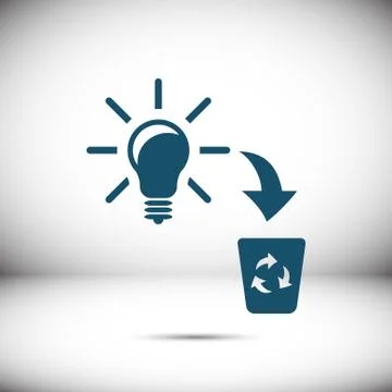 Bad idea icon stock vector illustration flat design Stock Illustration