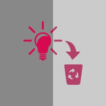 Bad idea icon stock vector illustration flat design Stock Illustration