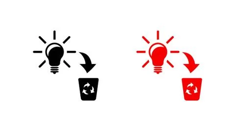 Bad idea icon stock vector illustration flat design Stock Illustration