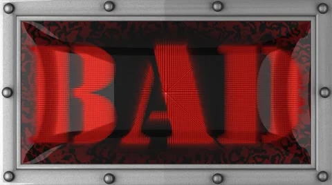 Bad on led Stock Footage 8665598