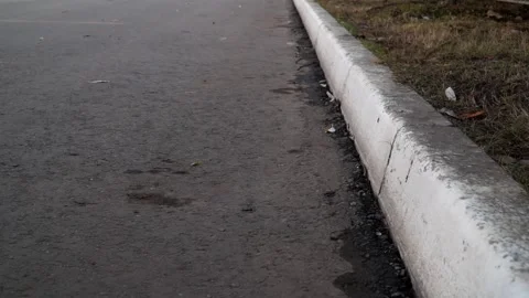 A bad man throws garbage in the forest, in the Park. disposable masks Stock Footage 142230814