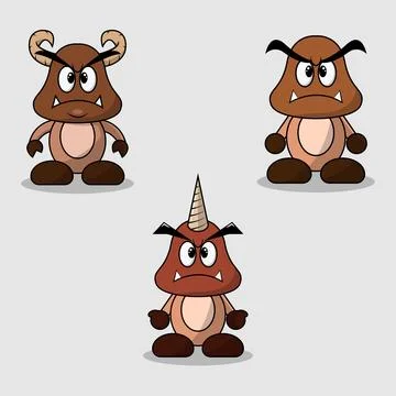 Bad Mushroom Pack Stock Illustration