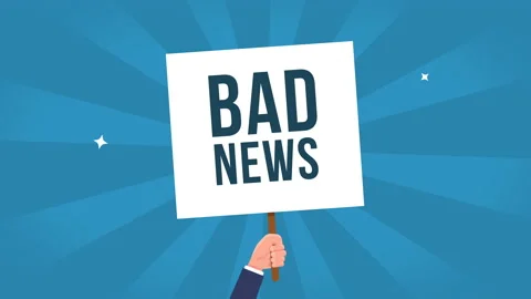 Bad news animation Stock Footage 175593690