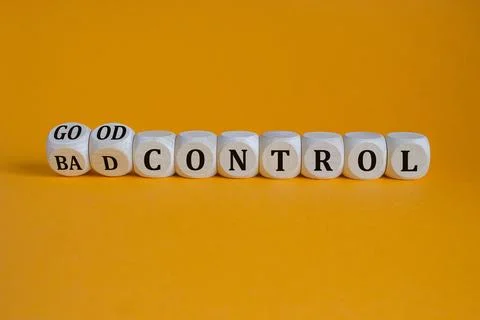 Bad or good control symbol. Stock Photos