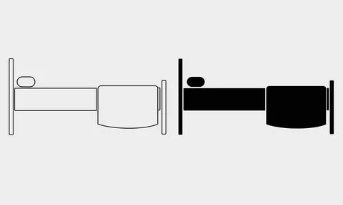 Bad with outline and solid vector icon design Illustration