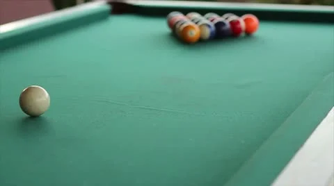 Bad Pool Break Stock Footage 10736811