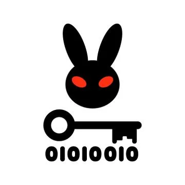 Bad Rabbit ransomware virus Stockillustratie