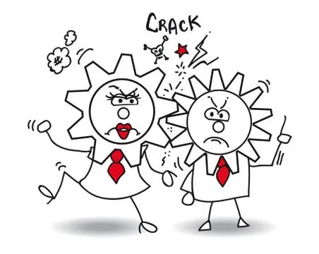 Bad relationships Stock Illustration