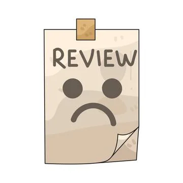 Bad Review illustration Stock Illustration