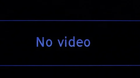 Bad signal, electronics glitch. Apocalypse and technological disaster concept Stock Footage 71381391