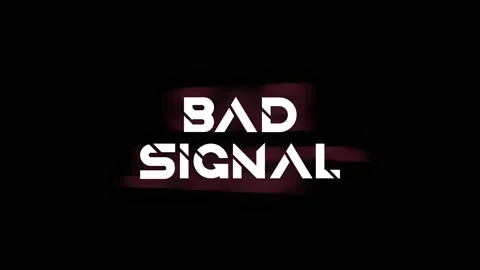 BAD SIGNAL text glitch because of bad signal. Noise, background. Stock Footage 140935772