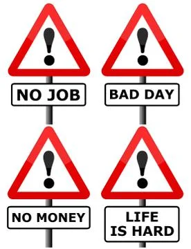 Bad situation Stock Illustration