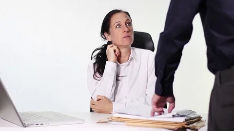 Bad situation in the office Stock Footage 69856170