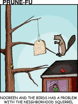 Bad Squirrel Stockillustratie