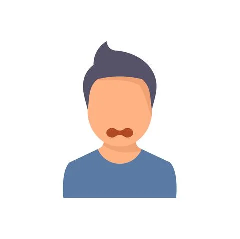 Bad teen problems icon flat isolated vector Illustrazione stock