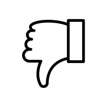 Bad thin line icon Stock Illustration