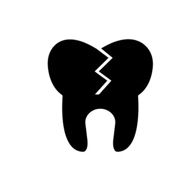 Bad tooth icon element of dentistry icon for mobile concept and web apps. Thi Illustrazione stock