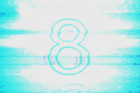 Bad TV (countdown) NTSC Stock Footage