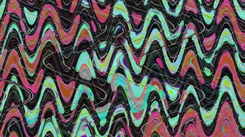 Bad TV Distortion 4K Seamless — Digital Glitch Overlay VJ Stock Footage 329854887