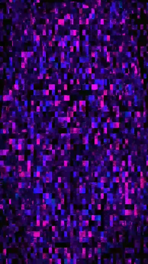 Bad TV Distortion 4K Vertical — Digital Glitch Overlay VJ Stock Footage 329813539