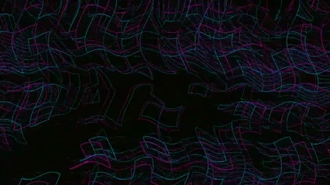 Bad TV Glitch 4K Seamless Loop — Abstract VJ Overlay Stock Footage 329787223