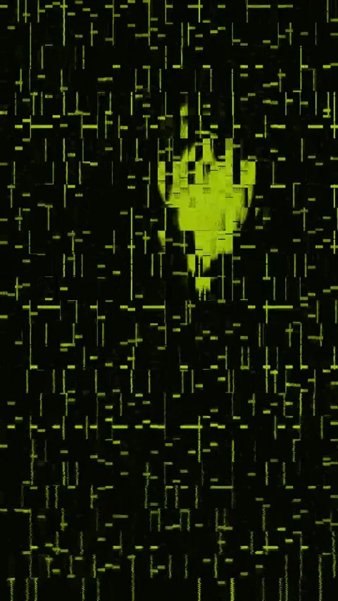 Bad TV Glitch 4K Vertical Seamless — Abstract VJ Overlay Loop Stock Footage 329678646