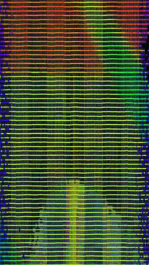 Bad TV Glitch 4K Vertical Seamless — Abstract VJ Overlay Loop Stock Footage 329788883