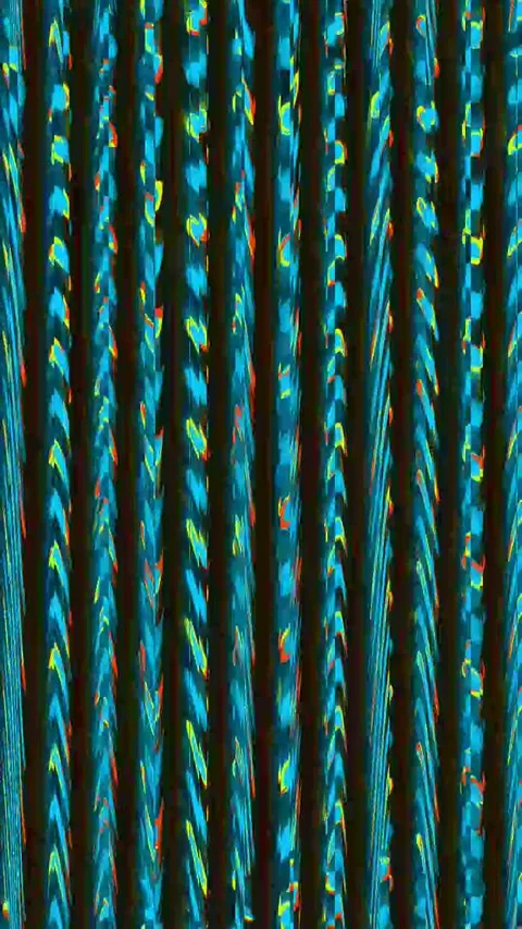 Bad TV Glitch 4K Vertical Seamless — Abstract VJ Overlay Loop Stock Footage 329804272