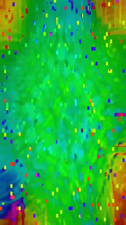 Bad TV Glitch 4K Vertical Seamless — Abstract VJ Overlay Loop Stock Footage 329813243