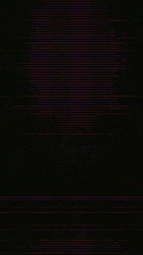 Bad TV Glitch 4K Vertical Seamless — Abstract VJ Overlay Loop Stock Footage 329816425