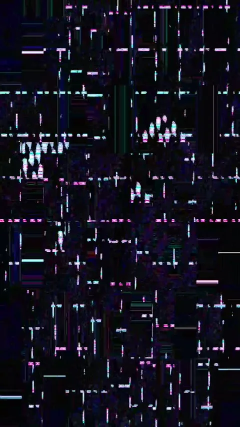 Bad TV Glitch 4K Vertical Seamless — Abstract VJ Overlay Loop Stock Footage 329828616