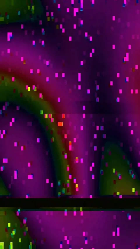 Bad TV Noise 4K Vertical Overlay — Abstract Glitch Distortion Stock Footage 329804785