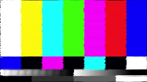 Bad TV Signal and Technical Issue Test Pattern Background Stock Footage 340665030