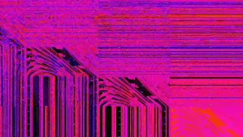 Bad TV Signal Glitch 4K — Psychedelic Overlay VJ Loop Stock Footage 329678122