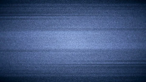 Bad Tv Signal Screen Motion Noise Blue Scan Lines Abstract Background Stock Footage