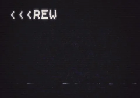 Bad TV VHS rew screen Stock Illustration