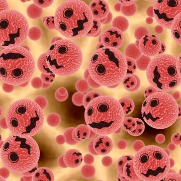 Bad virus seamless generated hires texture Stock Illustration