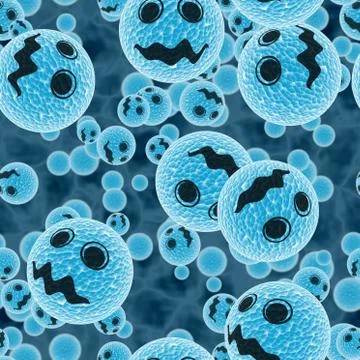 Bad virus seamless generated hires texture Stock Illustration