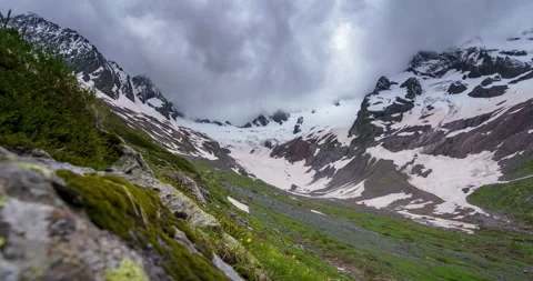 Bad weather in the mountains Stock Footage 312575617