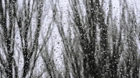 Bad weather outside the window Stock Footage 74686584