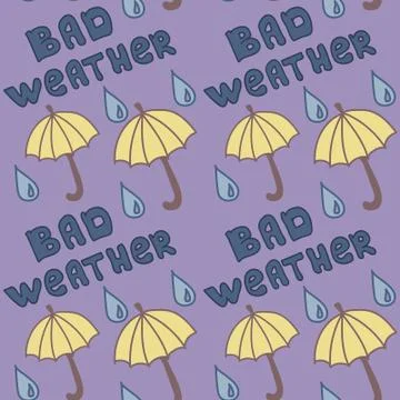 Bad weather pattern Stock Illustration